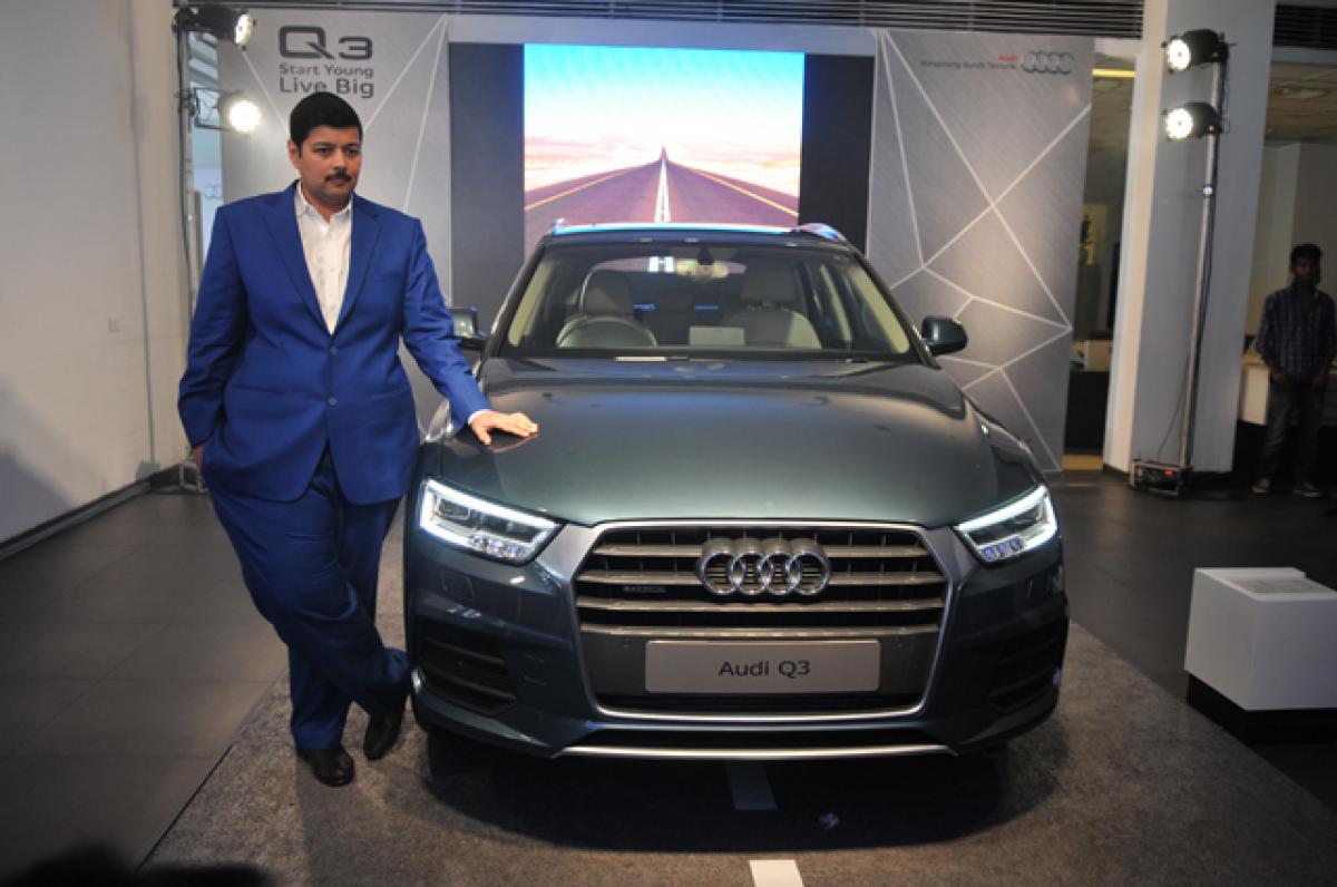 Rajiv Sanghvi, MD, Audi Hyderabad, with new Q3 SUV